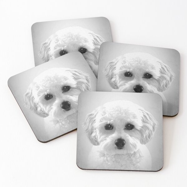 Item preview, Maltese Poodle dog - BW Vintage - D14 designed and sold by DecoVintage.