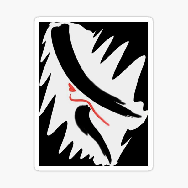 Schwarz & Rot Sticker