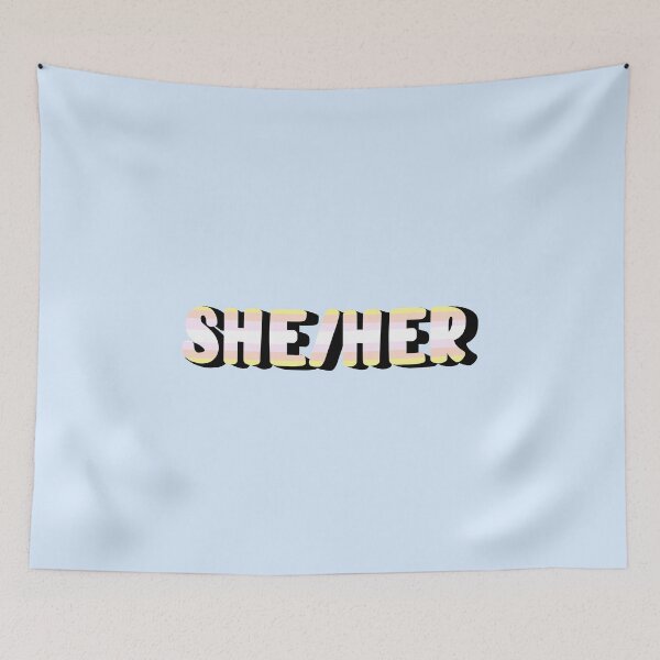 Item preview, Pangender Pride Flag She/Her Pronoun designed and sold by EuropaPrints.