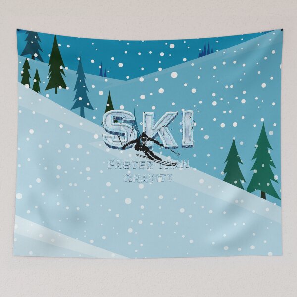 Item preview, Ski Faster Slogan designed and sold by teepossible.