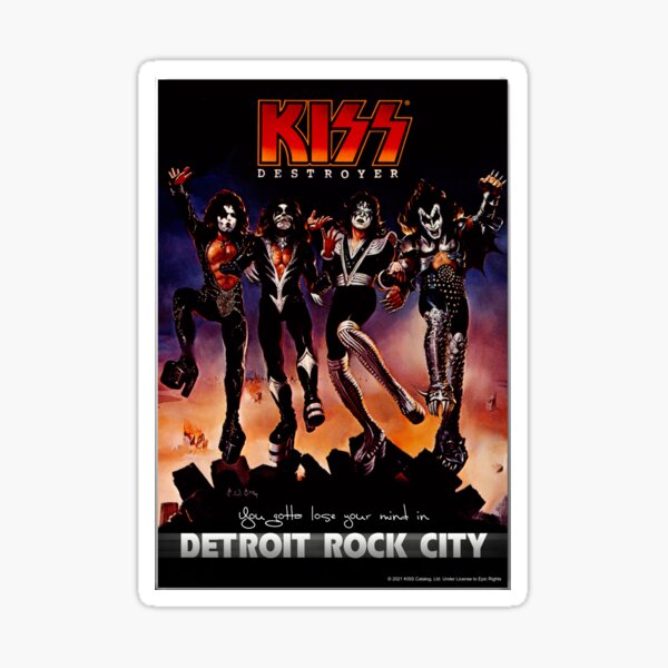 Item preview, KISS ® the band - Destroyer Detroit Rock City Lyrics designed and sold by musmus76.