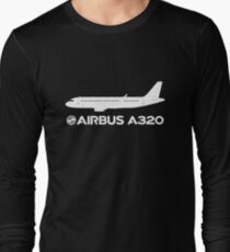 Camiseta de manga larga Dibujo Airbus A320