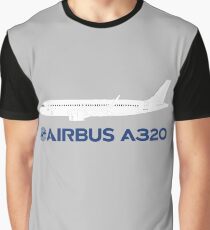 Airbus A320 Drawing Graphic T-Shirt