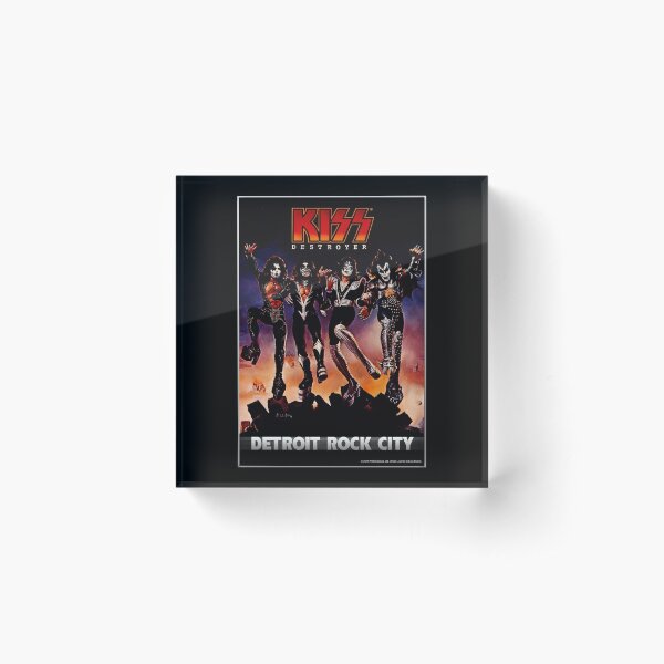 KISS ® the band - Destroyer Detroit Rock City No Lyrics Acrylic Block