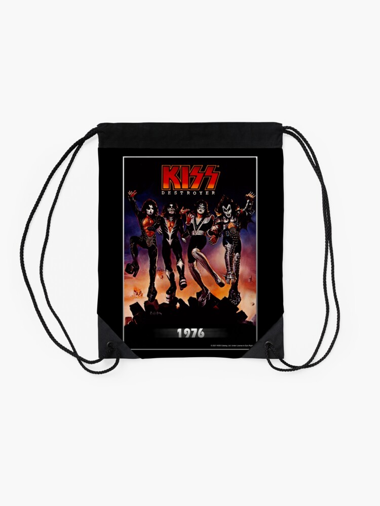 Thumbnail 2 of 3, Drawstring Bag, KISS ® the band - Destroyer Year 1976 designed and sold by musmus76.