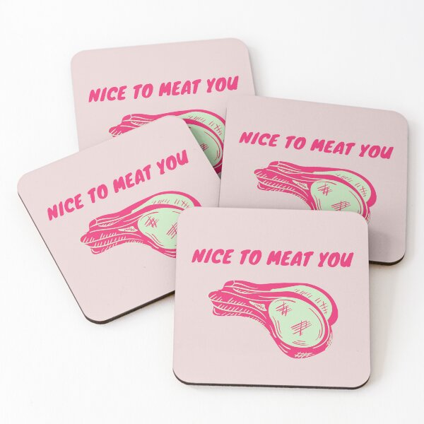 Item preview, Nice to Meat You, Nice to Meet you Pun designed and sold by GoodMoodFood.