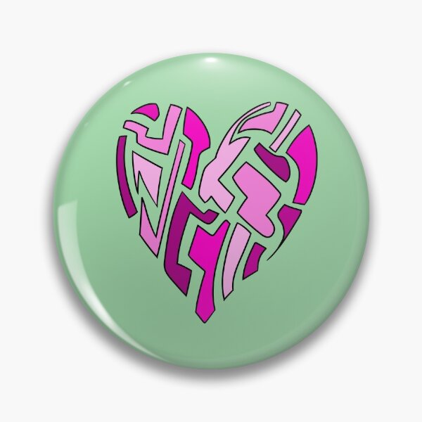 Item preview, Corazón rosa fragmentado designed and sold by VazMasDesign.