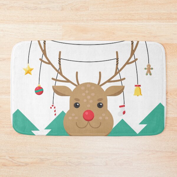 Item preview, Reindeer Christmas on pine tree background. designed and sold by PattyStudio.