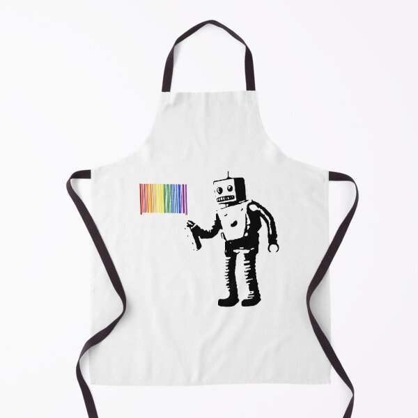 Item preview, Tagging Robot, tagging the rainbow, Banksy designed and sold by Gaygram.