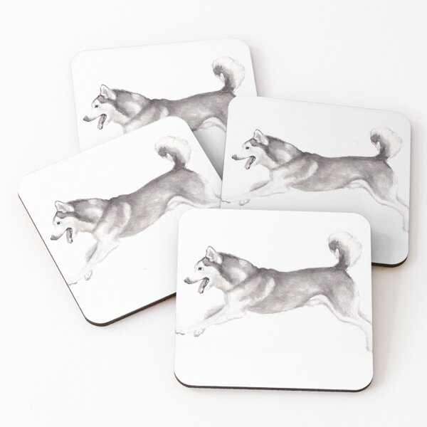Item preview, Alaskan Malamute running designed and sold by Charlotte Yealey.