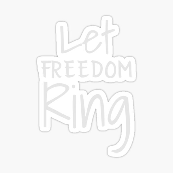 2D Destination Stickers - Let Freedom Ring