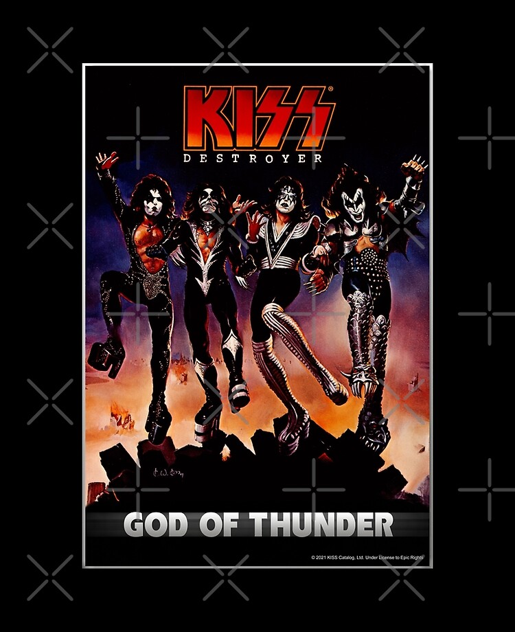 KISS ® the band - Destroyer - God of Thunder" iPad Case & Skin for Sale by  musmus76 | Redbubble