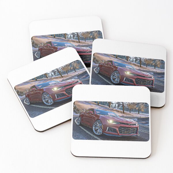 Item preview, Camaro ZL1 Cartoon Drawing Action Print designed and sold by Auto-Prints.