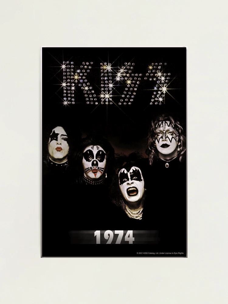 KISS ® the band - 1974 Album - Year | Photographic Print