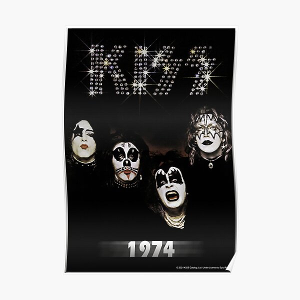 KISS ® the band - 1974 Album - Year Poster