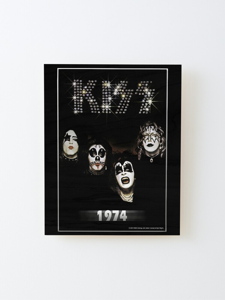 KISS ® the band - 1974 Album - Year | Mounted Print