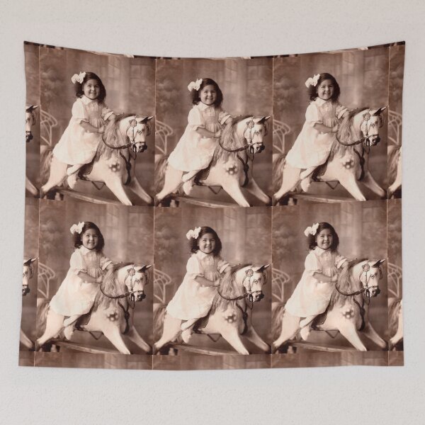 Item preview, Girl on a rocking horse  designed and sold by ginnymac.