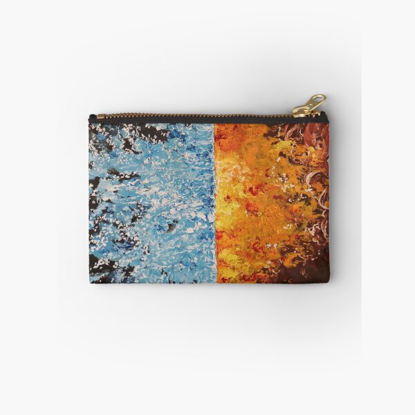 Item preview, Oil Painting in Impasto technique showing effects of Fire and Ice  designed and sold by Abha-Hues.