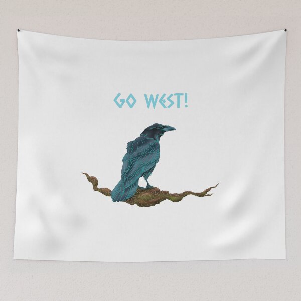 Item preview, Viking Raven / Go West / Ragnar designed and sold by NoelNimmad.