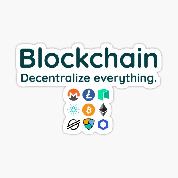 Item preview, Blockchain Decentralize Everything designed and sold by Bitgoods.