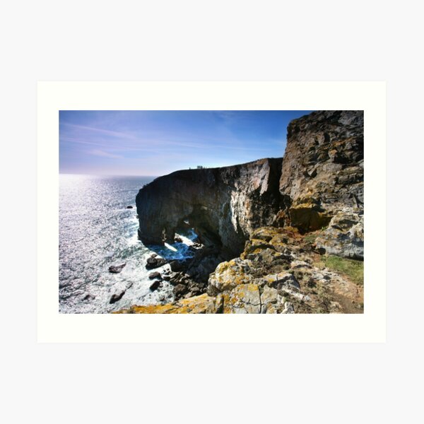 The Observation Deck, Elegug Stack,Pembrokeshire Art Print