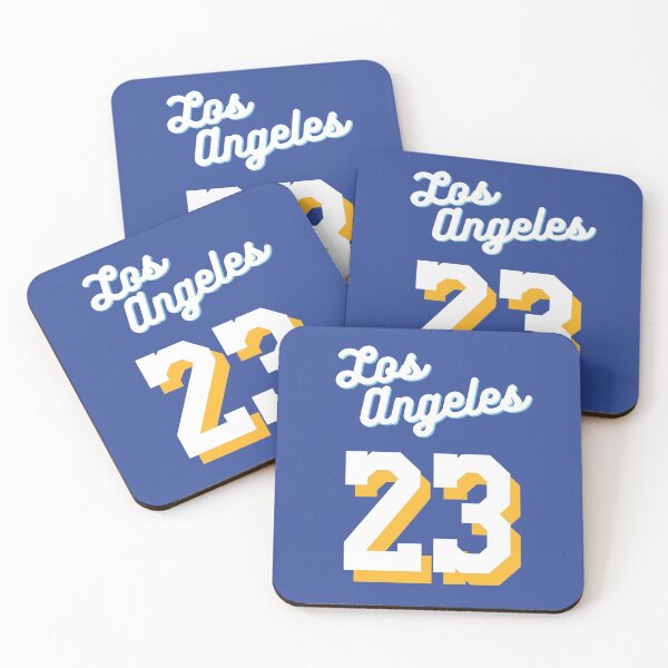 Item preview, Lebron James 23 Baby Blue, White and Gold 2021 Jersey | LA LAKERS designed and sold by Desznr.