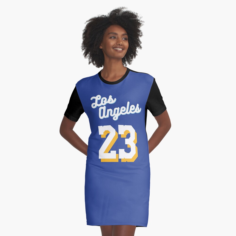 Camiseta LeBron James #23 Los Angeles Lakers Azul Latin Edition