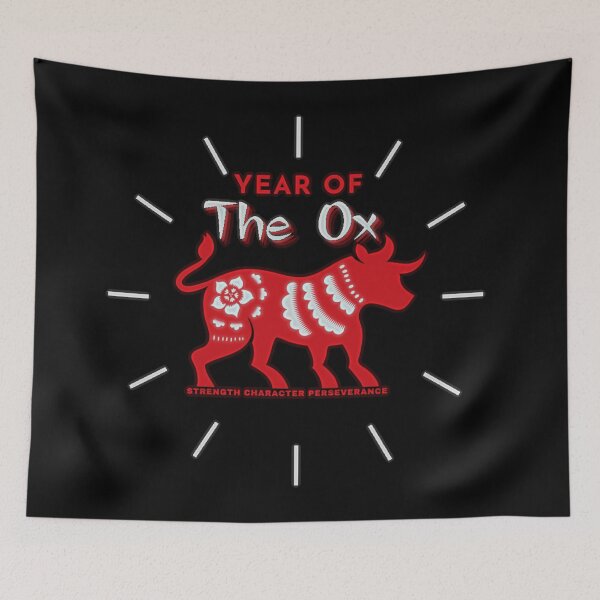 Item preview, 2021 Chinese Lunar New Year Zodiac of the Ox  designed and sold by hempress.
