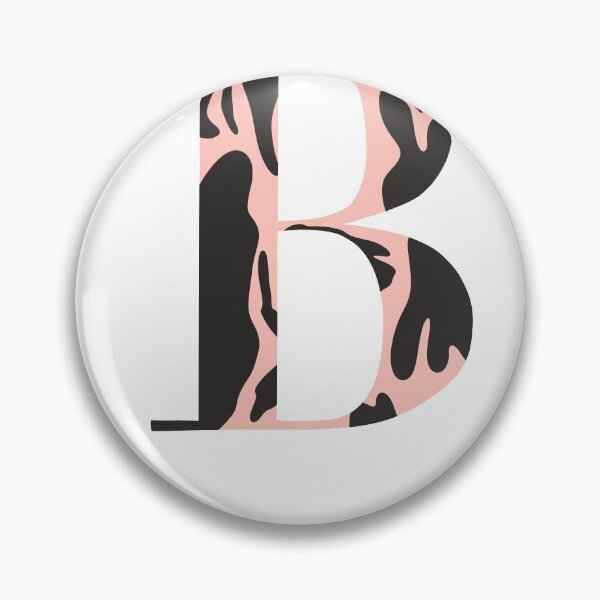Artikelvorschau, B Anfänglicher Monogramm-Cowprint entworfen und verkauft von Aileen Swansen.
