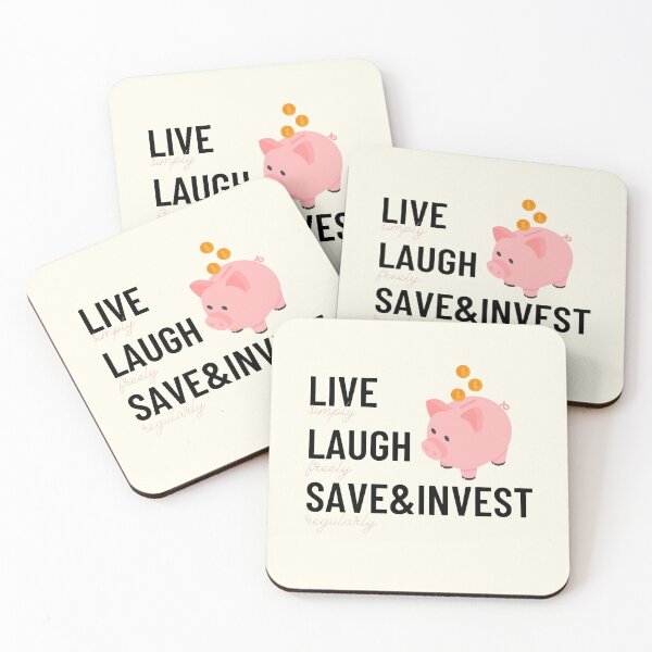 Item preview, Piggy Bank, Live, Laugh Save and Invest  designed and sold by ThoughtJumble.