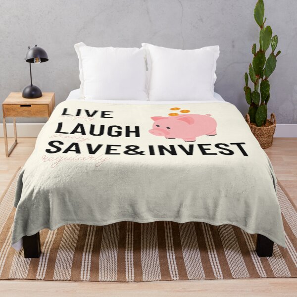 Item preview, Piggy Bank, Live, Laugh Save and Invest designed and sold by ThoughtJumble.