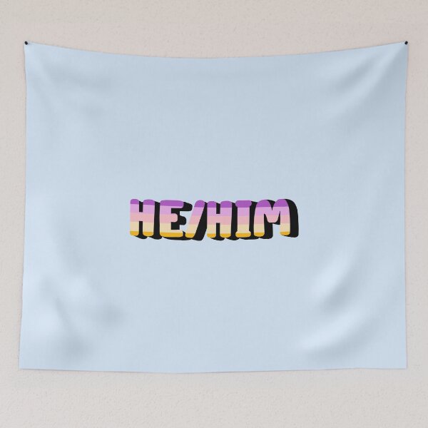 Item preview, Trixic Pride Flag He/Him Pronoun designed and sold by EuropaPrints.
