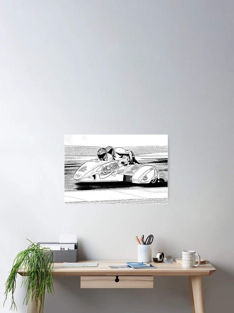 Thumbnail 2 of 3, Poster, Motorcycle Racers designed and sold by Donald Stewart.