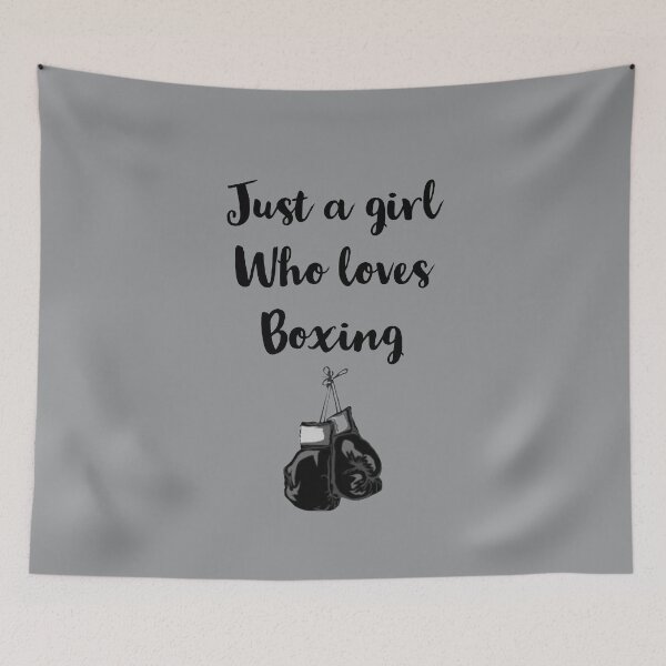 Item preview, Just a girl who loves boxing quote designed and sold by juanchoalric.