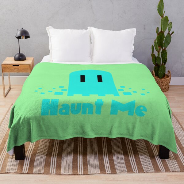 Item preview, Haunt Me Vaporwave Pixel Ghost - Cyan designed and sold by iafwstatic.