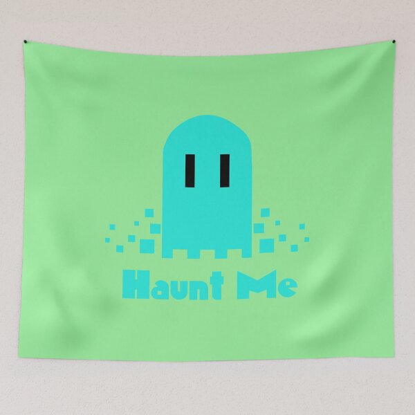 Item preview, Haunt Me Vaporwave Pixel Ghost - Cyan designed and sold by iafwstatic.