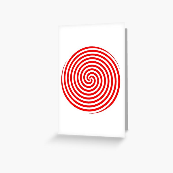 Hypnotic Spiral Pattern Greeting Card