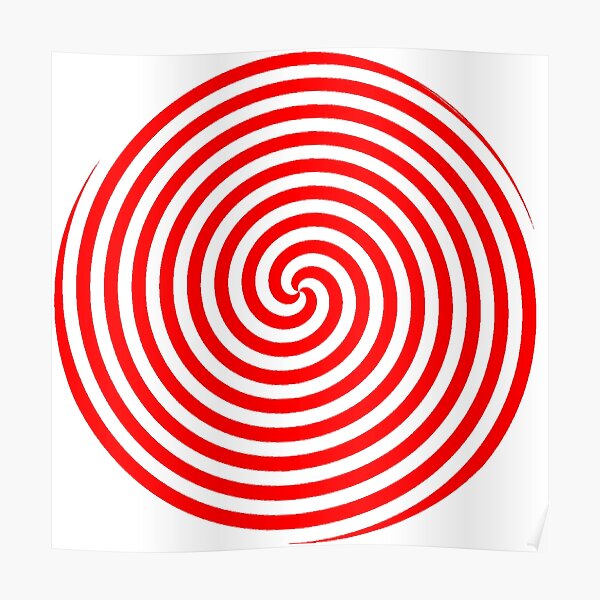 Hypnotic Spiral Poster