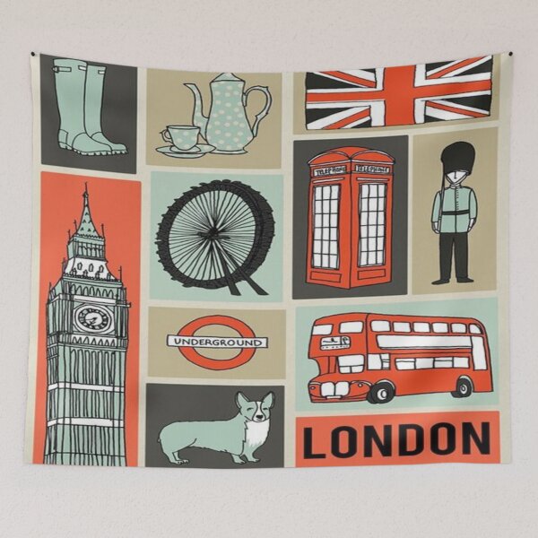 Item preview, United Kingdom Pattern - UK Flag - flag of uk designed and sold by The Merch.