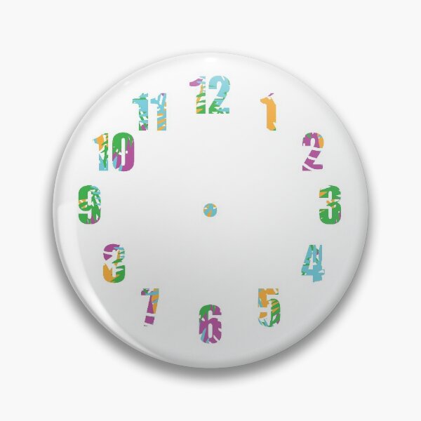 Item preview, Jungle Leaf Number Clock designed and sold by NickiPost.