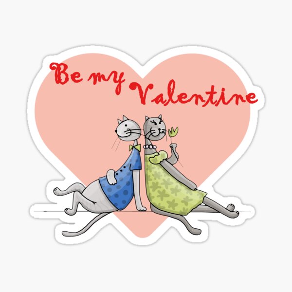 Item preview, Cute Cartoon Cat Valentine designed and sold by KittySwag.