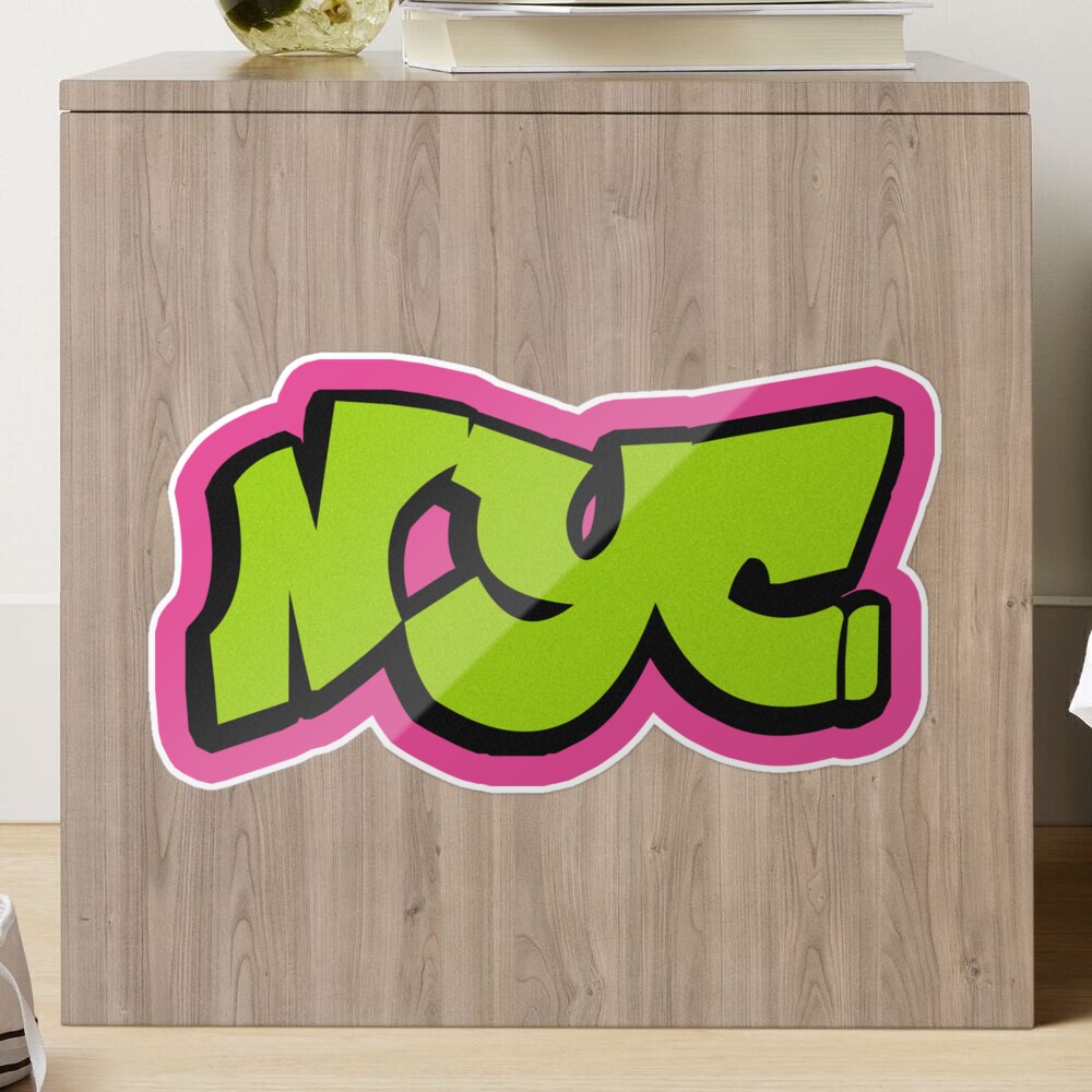 nyc y2k graffiti ~  Sticker for Sale by grapehateswine
