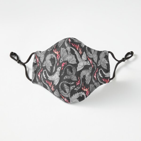 Copy of Dragon fire dark pink & purple Fitted 3-Layer