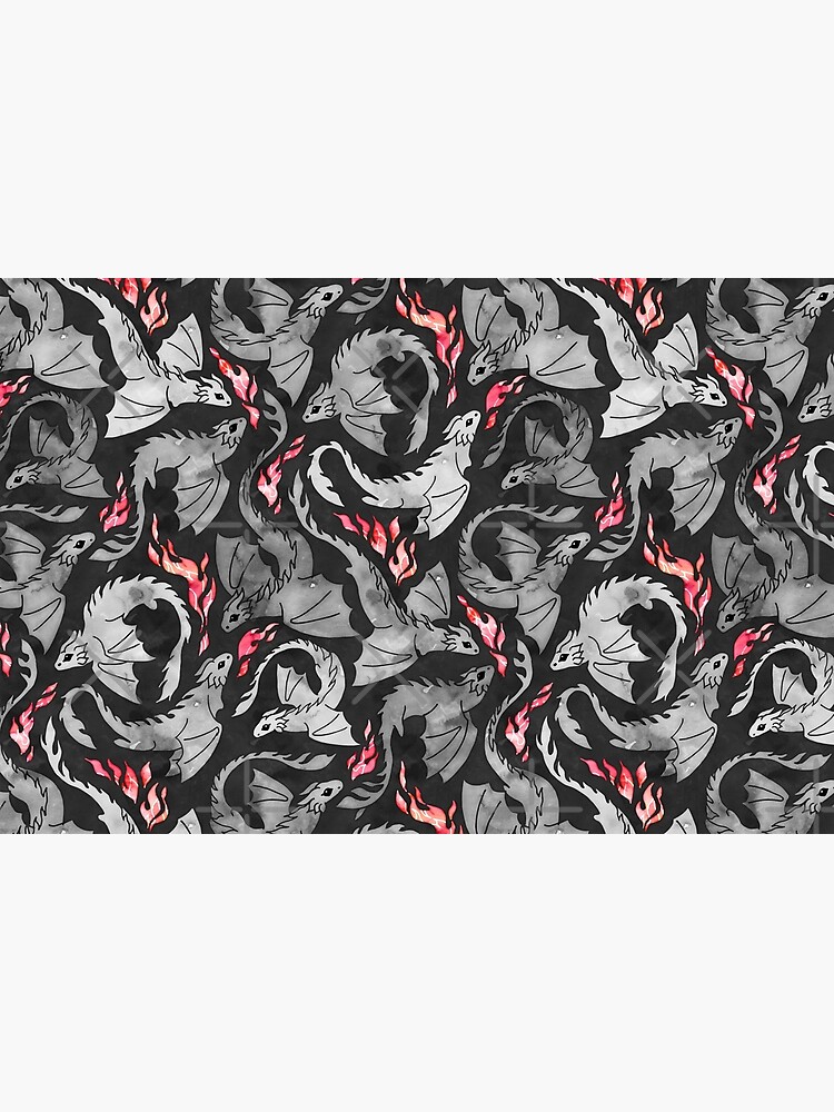 Dragon fire dark grey and black by adenaJ