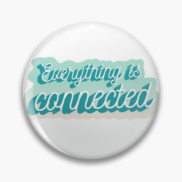 Item preview, Everything is Connected Blue Turqoise Cool Water Design designed and sold by ruepix.