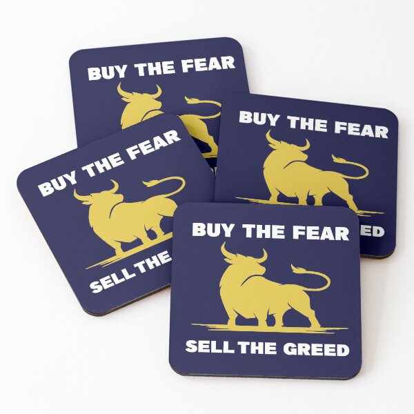 Item preview, BUY THE FEAR SELL THE GREED TRADING T-shirt designed and sold by piscado.