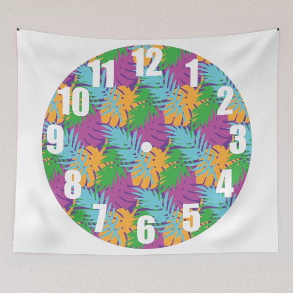 Item preview, Jungle Numbers perfect clock designed and sold by NickiPost.