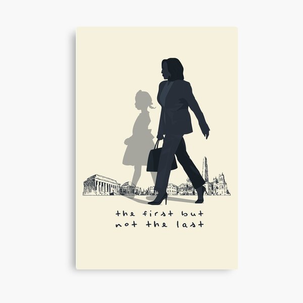 The First Woman Vice President, Ruby Bridges Shadow | Washington DC Background Canvas Print