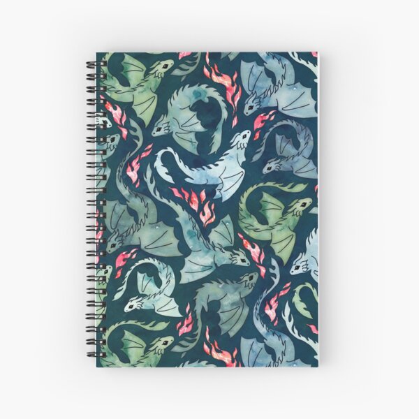 Item preview, Dragon fire dark blue & green designed and sold by adenaJ.