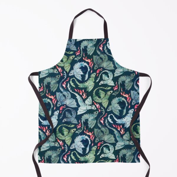 Item preview, Dragon fire dark blue & green designed and sold by adenaJ.